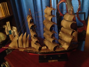 イギリス快速帆船『カティサーク号』の帆船模型
